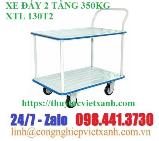 Xe đẩy 2 tầng 350kg XTL130T3