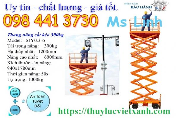 Thang nâng người 6m ziczac SJY0.3-6