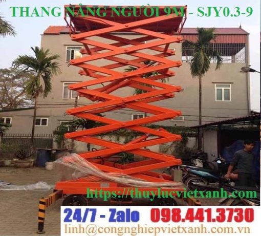 Thang nâng người 9m ziczac SJY0.3-9