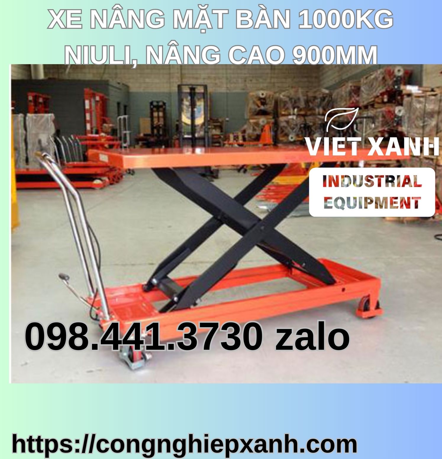 Xe nâng mặt bàn 1000kg