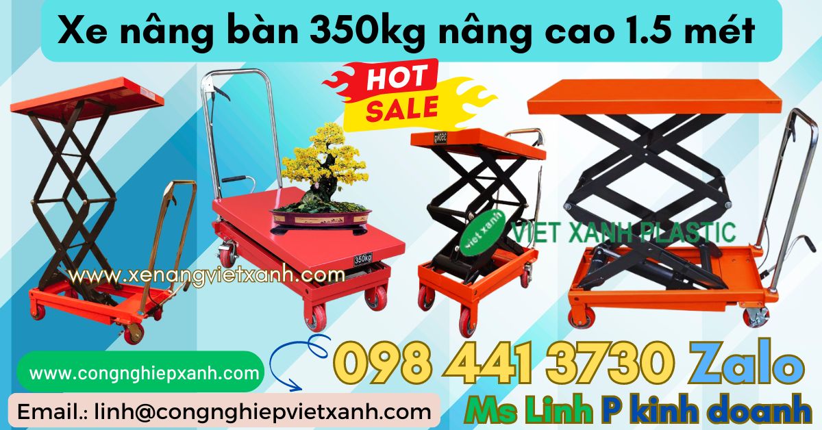 Xe nâng mặt bàn 350kg Niuli