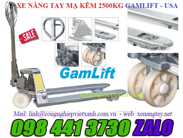 Xe nâng tay mạ kẽm 2.5 tấn (M20Z)