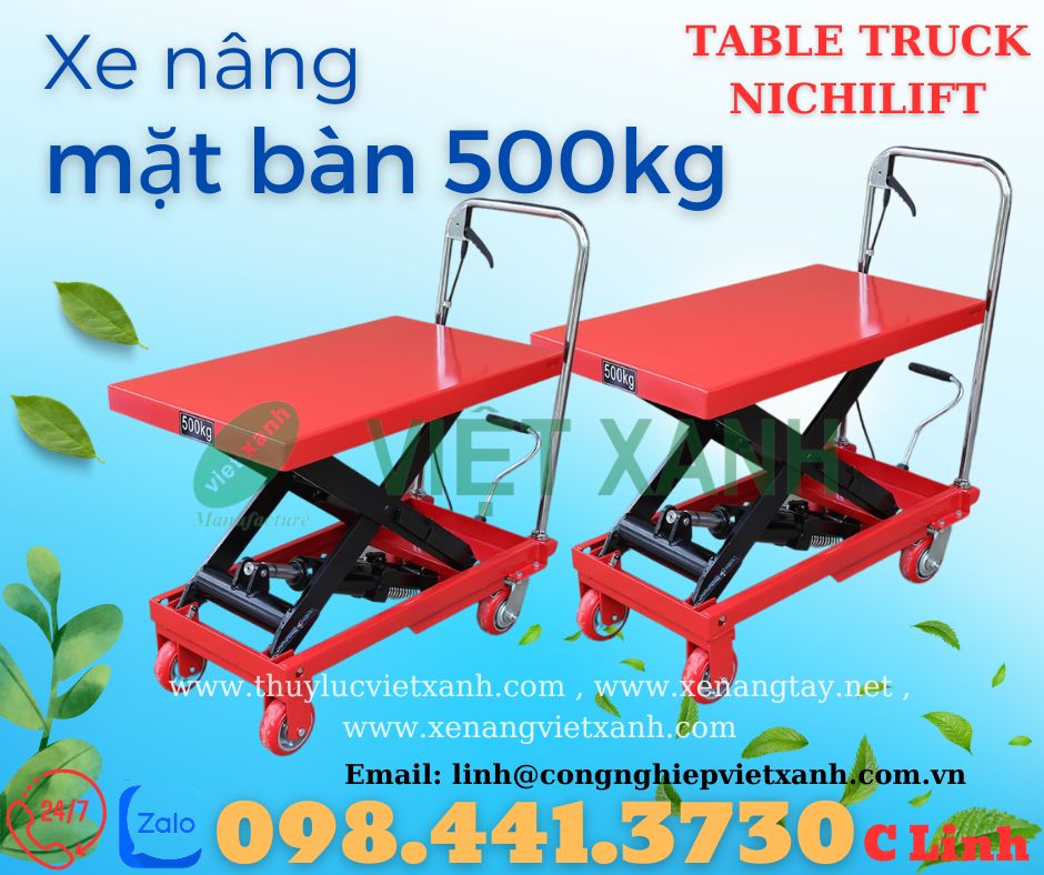 Xe nâng bàn 500kg