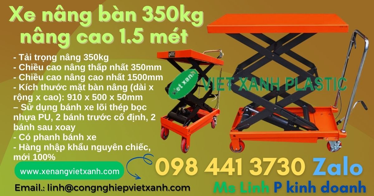 Xe nâng bàn 350kg