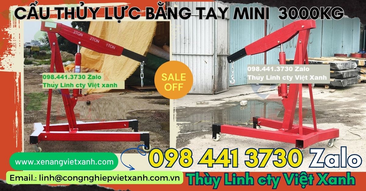 Cẩu mốc động cơ mini 3 tấn